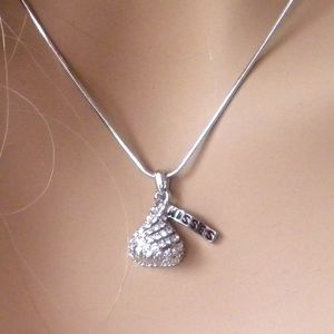Kisses Crystal Pendant Necklace